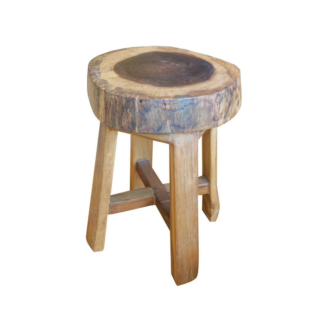 Log Round Stool