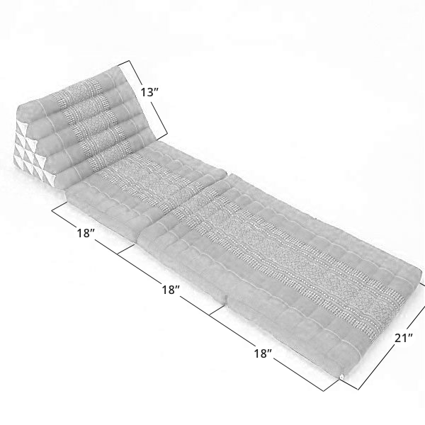 Large 3-Fold Triangle Cushion